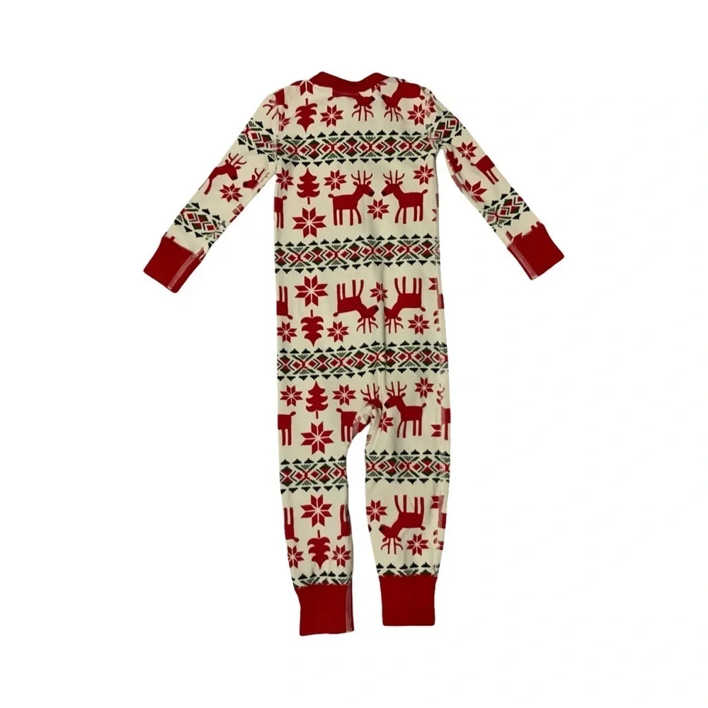 Hanna Andersson Deer Fair Isle Sleeper 2T